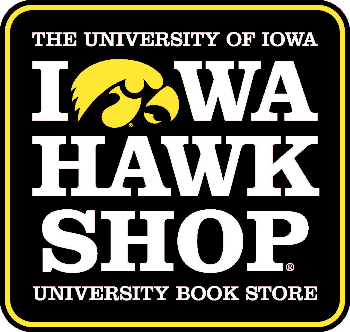 Iowa hawk shop logo